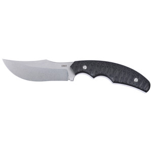 Crkt Burrower 3.66" Pln Blk W/sheath