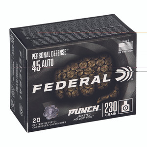 Fed Punch 45acp 230gr Jhp 20/200