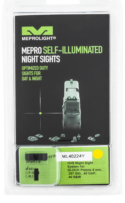 Mepro Usa Llc Mepro Hyper-bright, Mepro 402243121  Hyperbright Glk 9/40      Ylw/grn