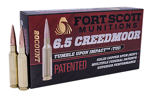 Fort Scott Munitions Tumble Upon Impact (tui), Fsm 65cm-130-scv2    6.5cm  130gr Scs Tui    20/10