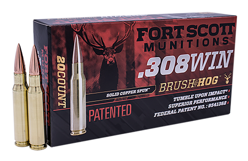 Fort Scott Munitions Tumble Upon Impact (tui), Fsm 308-168-scv      308win 168gr Scs Tui    20/10