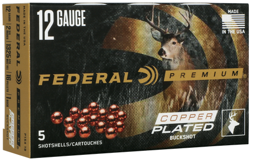 Federal Premium, Fed P1541b          12   2-3/4 Max Buck       5/50