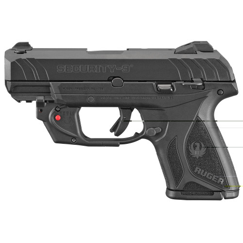 Ruger Sec-9 9mm 3.4" Blk 10rd Lsr
