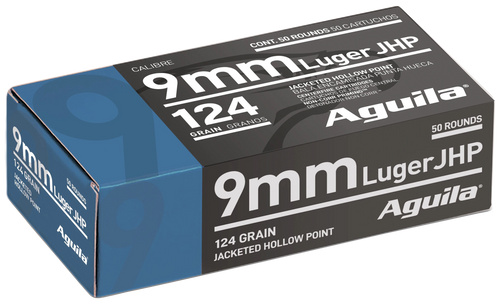 Aguila Personal Defense, Aguila 1e092125      9mm      124jhp         50/10