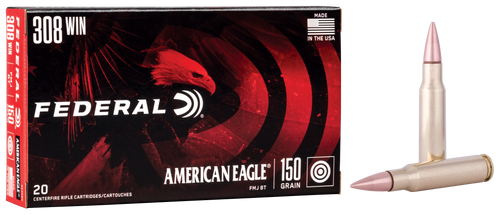 Federal American Eagle, Fed Ae308d         308 Win 150 Mcbt          20/25