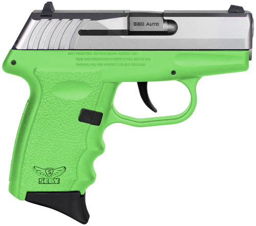 Sccy Industries Cpx-3, Sccy Cpx-3ttlg   380 Tt Slide Lime Grip No Sfe 10r