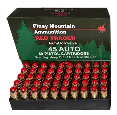 Piney Mountain Ammunition Red Tracer, Supernova Pmsn45acr 45acp 225fmj Red Tracers 20/10