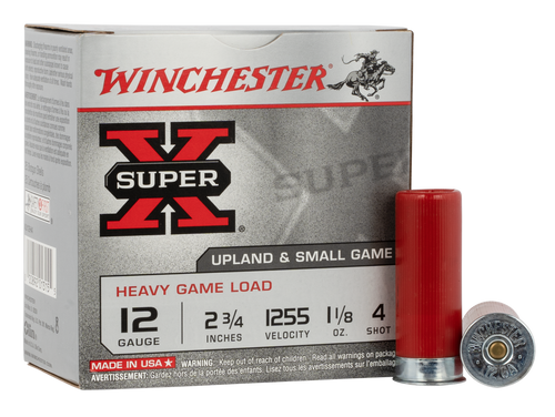 Winchester Ammo Super X, Win Xu12h4     Sup-x Hvygm 12 2.75 4sh  11/8 25/10