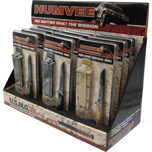 Cbg Humvee Neck Knife Display 12pc Cbg Humvee Neck Knife Display 12pc