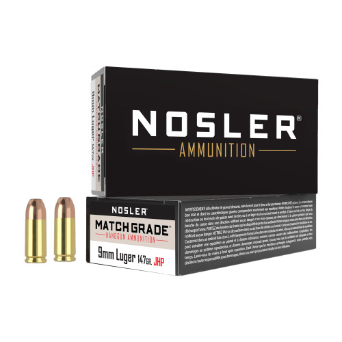 Nosler Asp 9mm 147gr Jhp 50/500