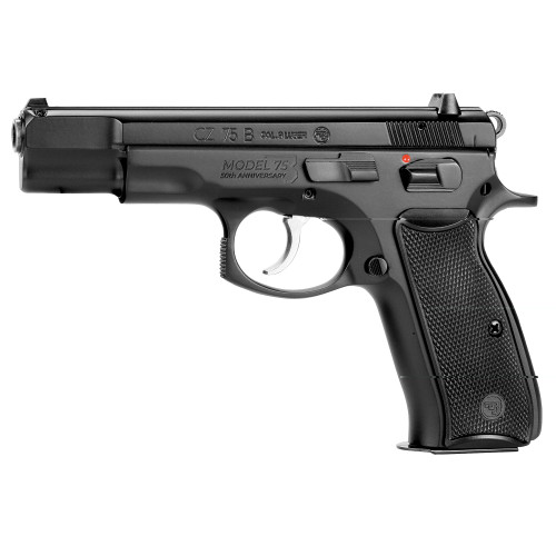 Cz 75b 50th Anniv Elt 9mm 10rd Ms Bk