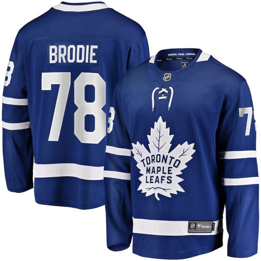 Toronto Maple Leafs T. J. Brodie Nhl 2020 Blue Jersey Jersey