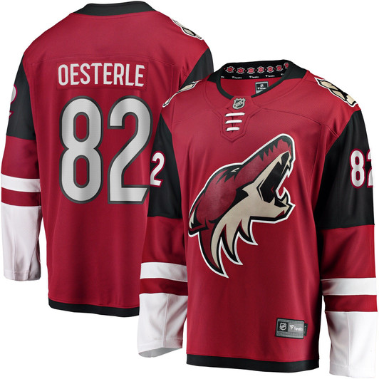 Men'S Fanatics Branded Jordan Oesterle Garnet Arizona Coyotes Breakaway Player Jersey