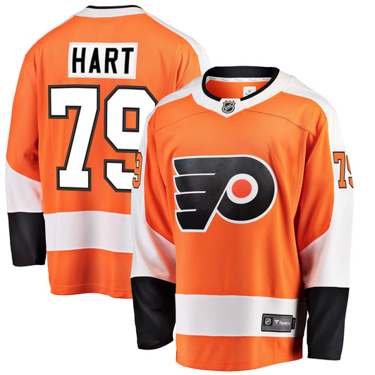 Men'S Fanatics Branded Carter Hart Orange Philadelphia Flyers Home Premier Breakaway Player Jersey