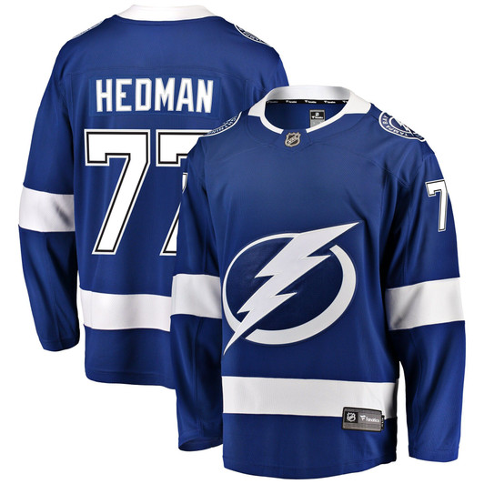 Men'S Fanatics Branded Victor Hedman Blue Tampa Bay Lightning Home Premier Breakaway Player Jersey