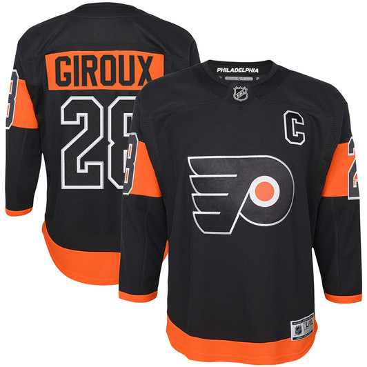 Youth Claude Giroux Black Philadelphia Flyers Alternate Premier Player Jersey