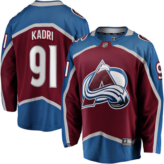 Men'S Fanatics Branded Nazem Kadri Burgundy Colorado Avalanche Team Color Breakaway Player Jersey