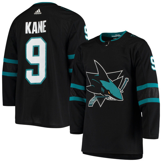 Men'S Adidas Evander Kane Black San Jose Sharks Alternate  Jersey