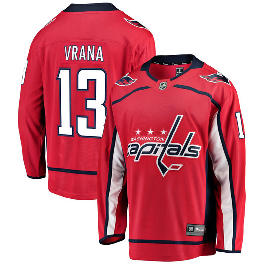 Men'S Fanatics Branded Jakub Vrana Red Washington Capitals Home Breakaway Player Jersey