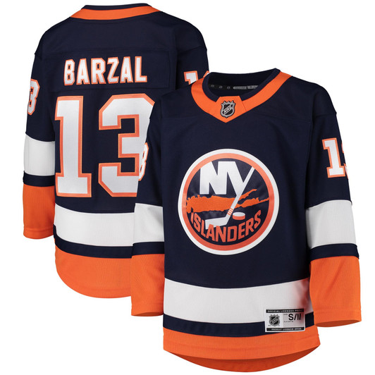 Youth Mathew Barzal Navy New York Islanders 2020/21  Premier Jersey