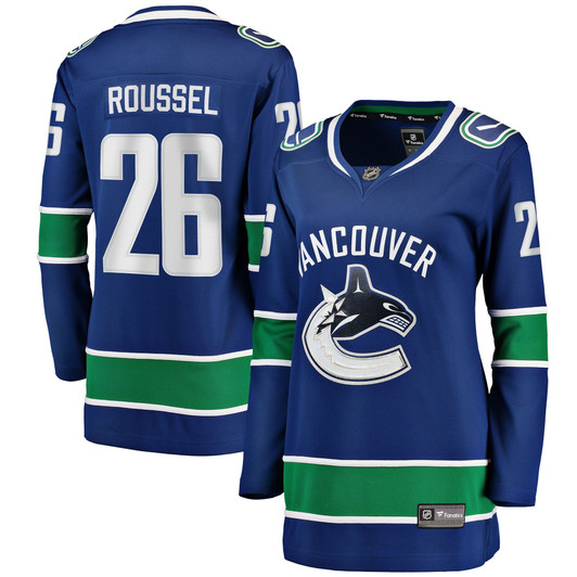 Women'S Fanatics Branded Antoine Roussel Blue Vancouver Canucks Home Breakaway Player Jersey