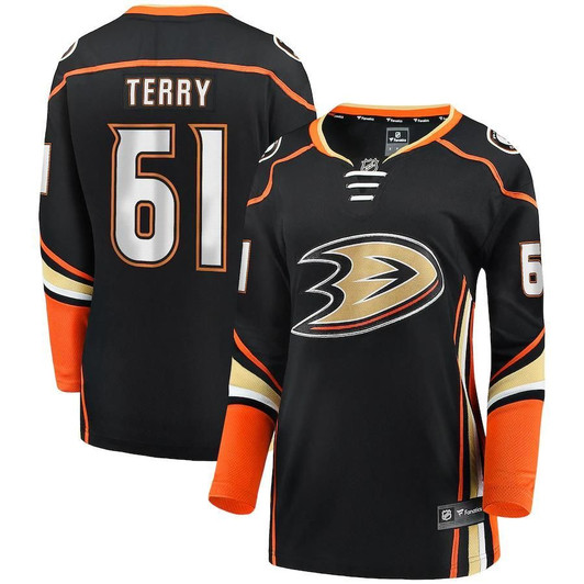 Troy Terry Anaheim Ducks Fanatics Branded Women'S Home Breakaway Player Jersey - Black