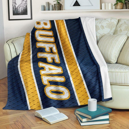 Buffalo Sabres Fan Unofficial Hockey Jersey Fleece Blanket, Custom Blankets, Weighted Blanket Nhl, Large Size 60X80 Inches, Blanket985