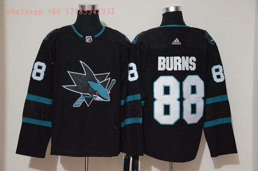 San Jose Sharks Brent Burns #88 2020 Nhl Black Jersey Jersey