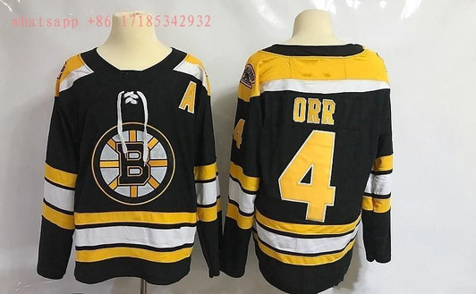 Boston Bruins Bobby Orr #4 Nhl 2020 Black Jersey Jersey