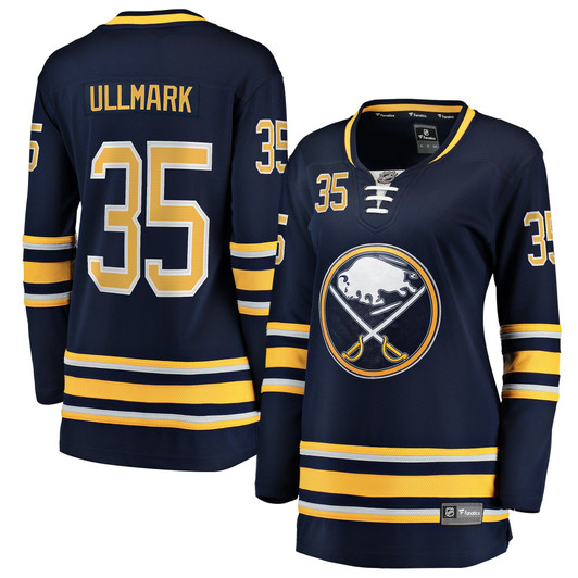 Women'S Fanatics Branded Linus Ullmark Navy Buffalo Sabres Home Breakaway Player Jersey