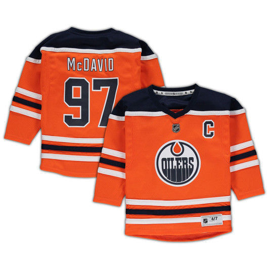 Preschool Connor Mcdavid Orange Edmonton Oilers Replica Player Jersey