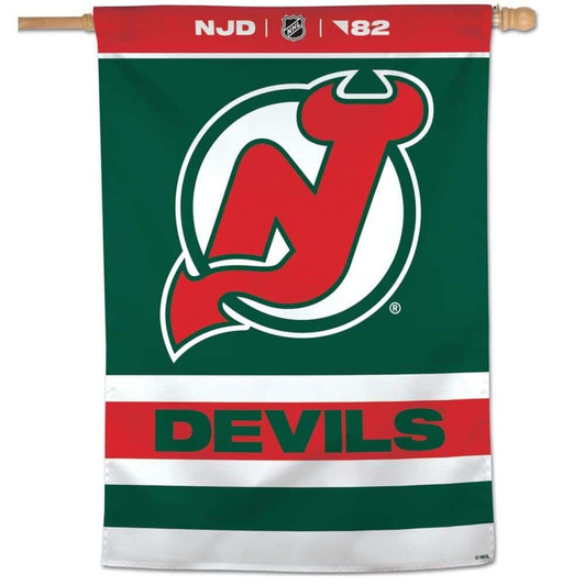 New Jersey Devils Flag Classic Retro House Banner
