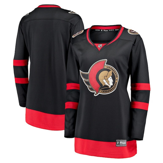 Women's Ottawa Senators Fanatics Black Home Breakaway Jersey