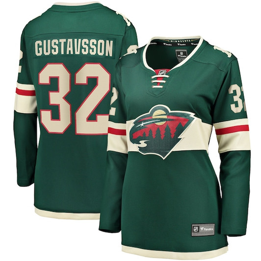 Women's Minnesota Wild Filip Gustavsson Fanatics Green Home Breakaway Player Jersey