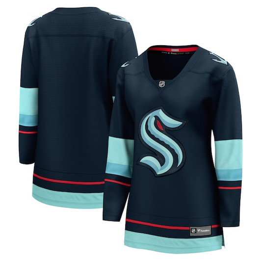 Women's Seattle Kraken Fanatics Navy Home Breakaway Jersey