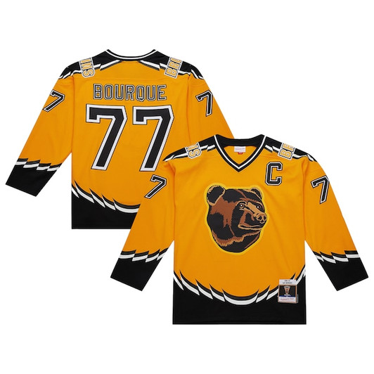 Men's Boston Bruins Ray Bourque Mitchell & Ness Gold 1996-97 Power Play Jersey