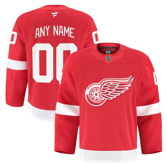 Men's Detroit Red Wings Fanatics Red Home  Pro Custom Jersey