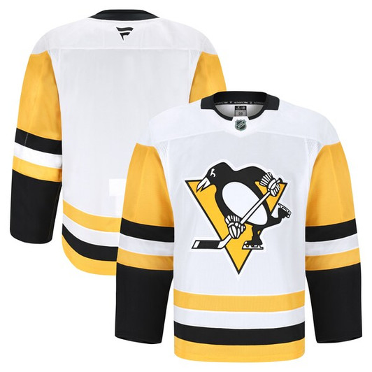 Men's Pittsburgh Penguins Fanatics White Away  Pro Jersey