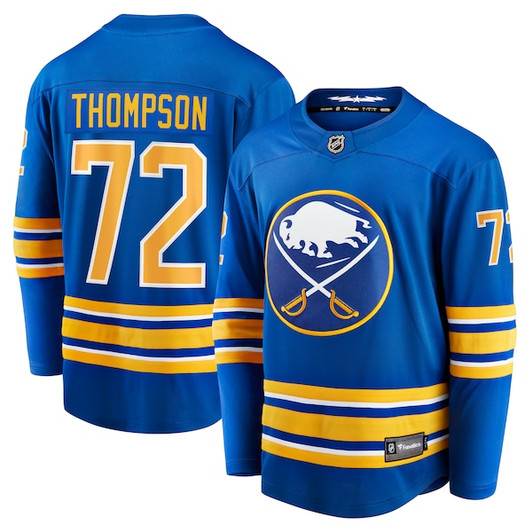 Men's Buffalo Sabres Tage Thompson Fanatics Royal Home Breakaway Player Jersey