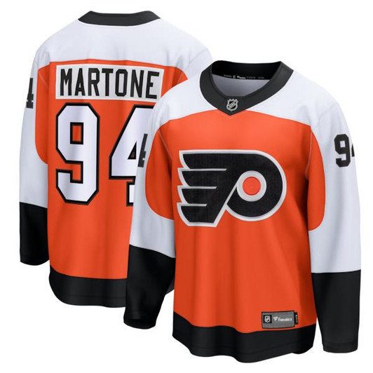 Men's Philadelphia Flyers Porter Martone Fanatics Orange Breakaway Jersey