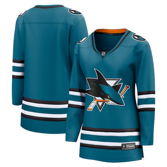 Women's San Jose Sharks Fanatics Teal Home Breakaway Jersey
