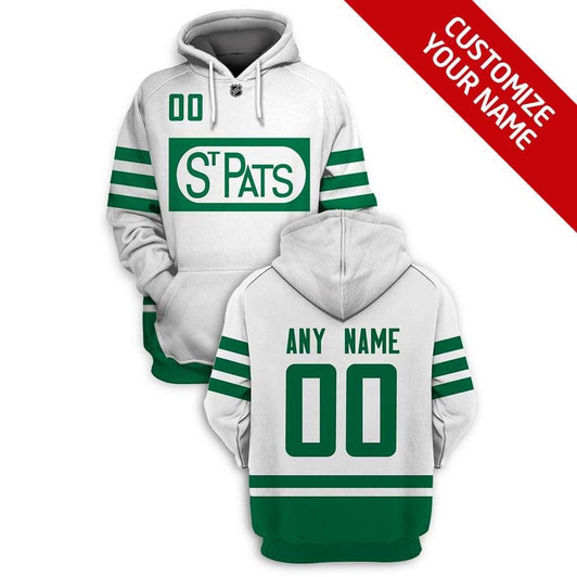 Toronto Maple Leafs Nhl Hockey Team White Personalized Number Name Jersey Style Gift For Maple Leaf Fans Hoodie