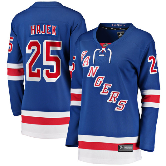 Libor Hajek New York Rangers Fanatics Branded Women's 2017/18 Home Breakaway Jersey - Blue
