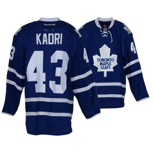Nazem Kadri Toronto Maple Leafs Fanatics  Game-Used #43 Blue Jersey from the 2015-16 NHL Season - Size 56