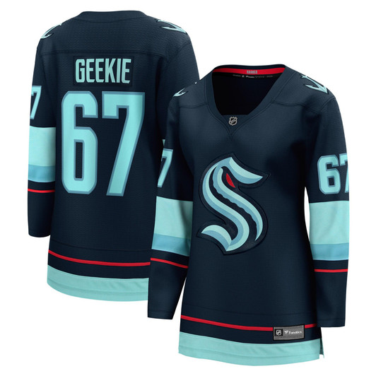 Morgan Geekie Seattle Kraken Fanatics Branded Women's Home Breakaway Player Jersey - Deep Sea Blue