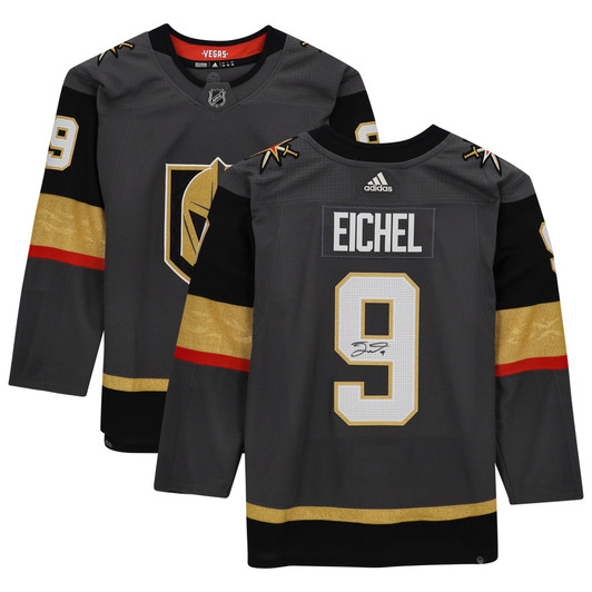 Jack Eichel Vegas Golden Knights Fanatics  Autographed adidas  Jersey - Gray