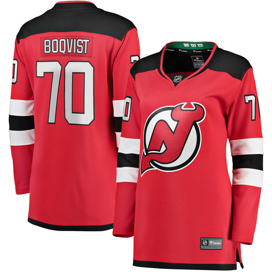 Jesper Boqvist New Jersey Devils Fanatics Branded Women's Home Breakaway Player Jersey - Red
