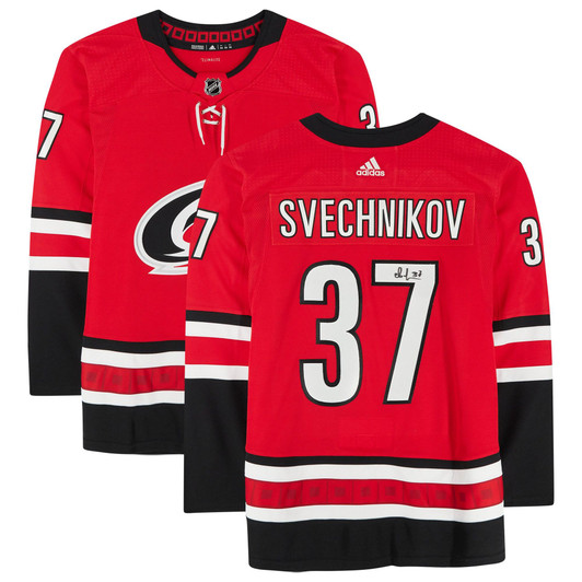 Andrei Svechnikov Carolina Hurricanes Fanatics  Autographed adidas  Jersey - Red