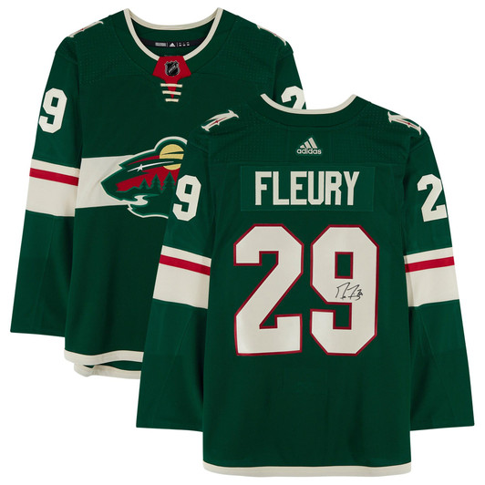 Marc-Andre Fleury Minnesota Wild Fanatics  Autographed adidas  Jersey - Green