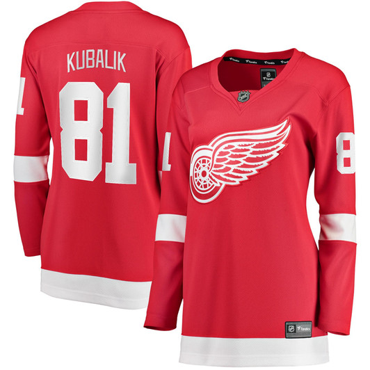 Dominik Kubalik Detroit Red Wings Fanatics Branded Women's Home Breakaway Player Jersey - Red